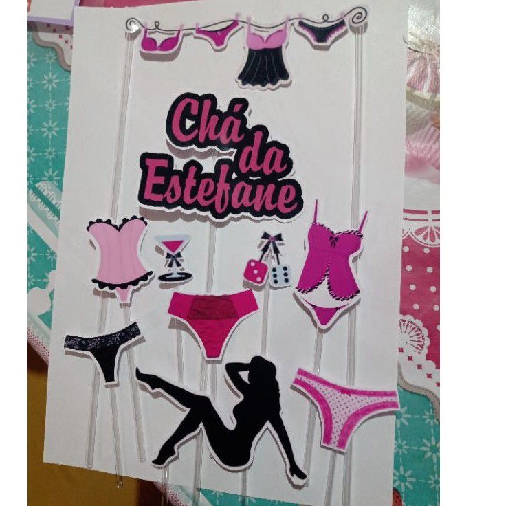 Topper Personalizado Para Bolo Chá De Lingerie Shopee Brasil