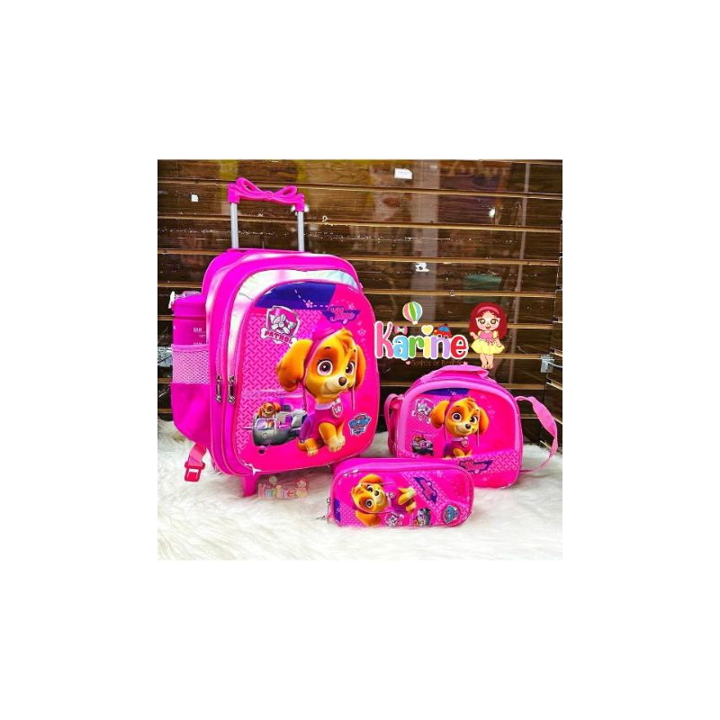 Kit Mochila Escolar Infantil Skye Patrulha Canina Patrulha Canina