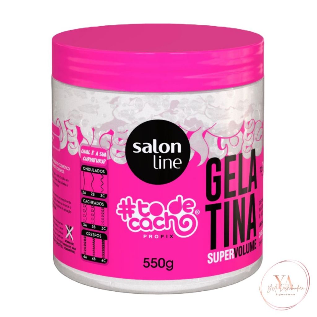 Gelatina ToDeCacho Super Volume Salon Line 550g Shopee Brasil