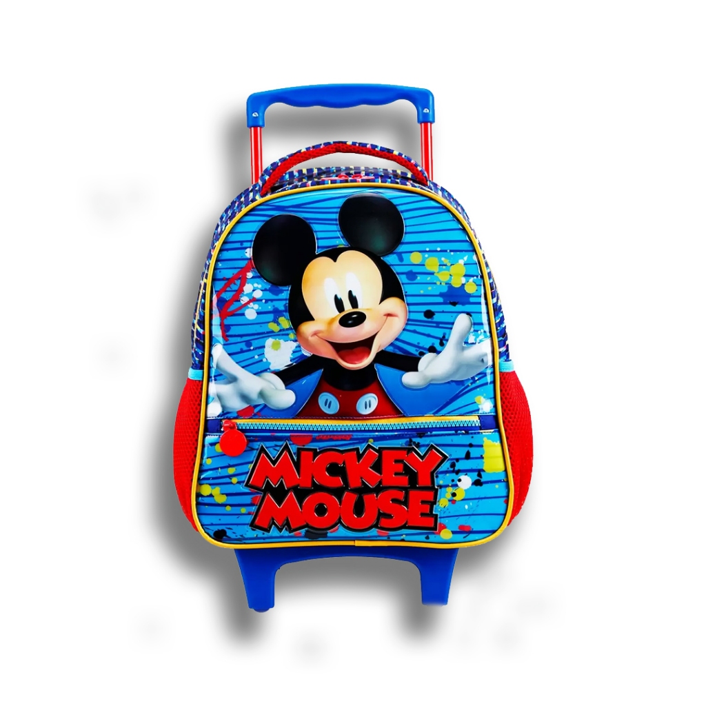 Mochila De Rodinhas Escolar Infantil Mickey Mouse Disney Shopee Brasil