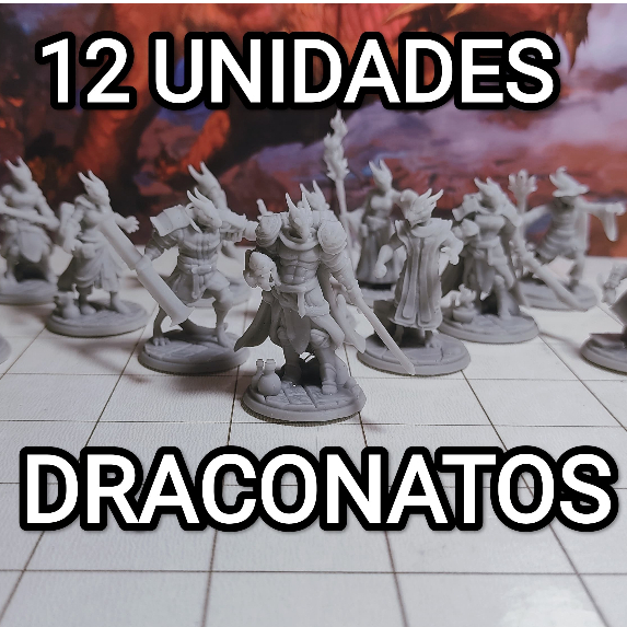 Kit Miniaturas Rpg Her Is Draconato Dragonborn Unidades Classes