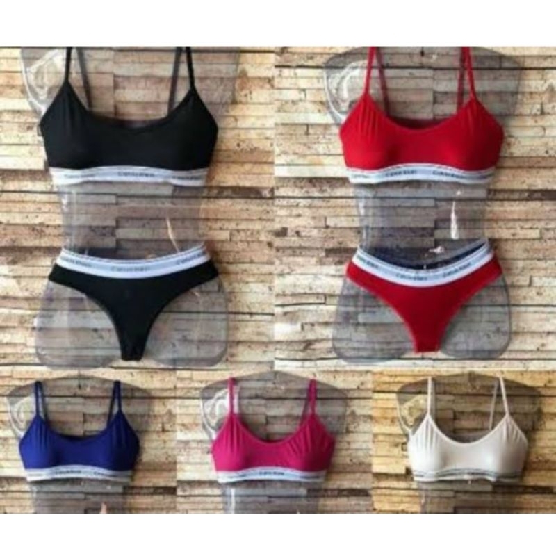 Conjunto Calcinha E Sutiã Top Sensual Sexy Lingerie Shopee Brasil