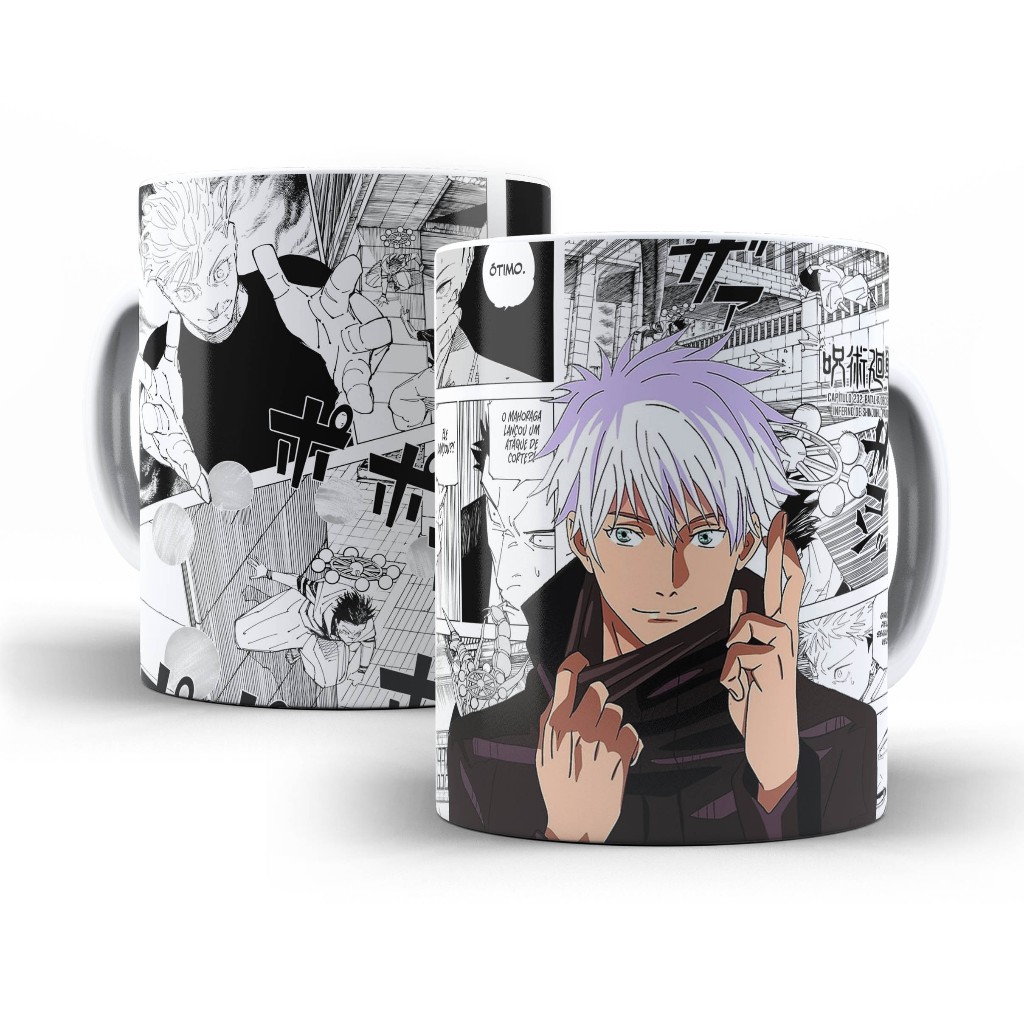 Caneca Satoru Gojo Jujutsu Kaisen Presente Personalizado Shopee Brasil