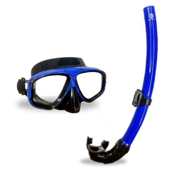 Conjunto Kit De Mergulho Snorking M Scara E Respirador Snorkel New