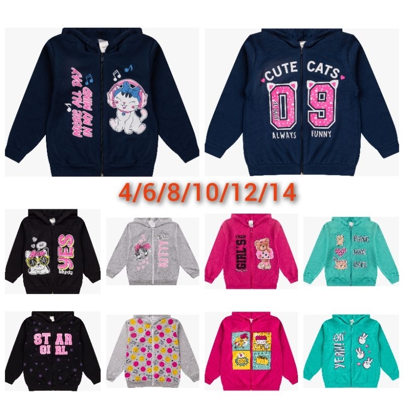 Moletom Casacos Feminino Inverno Kit 3 Jaquetas Avulsas Flanelados