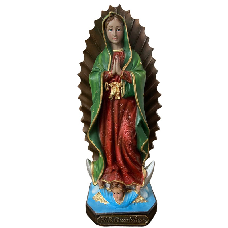 Imagem De Nossa Senhora De Guadalupe Em Resina Cm Shopee Brasil