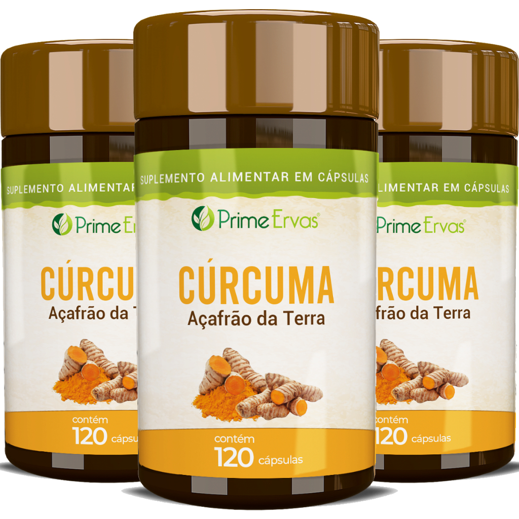 KIt 3x Cúrcuma Longa Açafrão da Terra 120 Cápsulas de 500mg Shopee Brasil