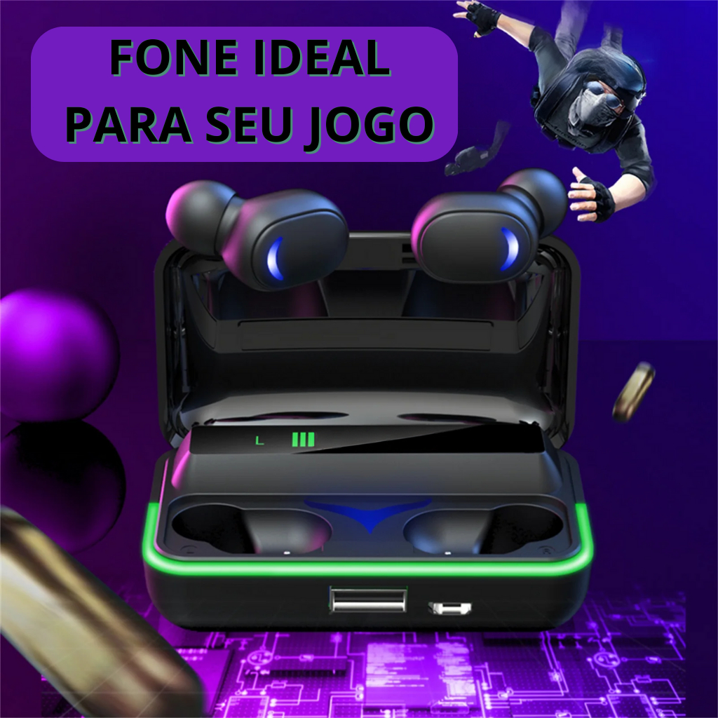 Fone Bluetooth Sem Fio TWS E10 Original Ideal Para Jogos ENVIO