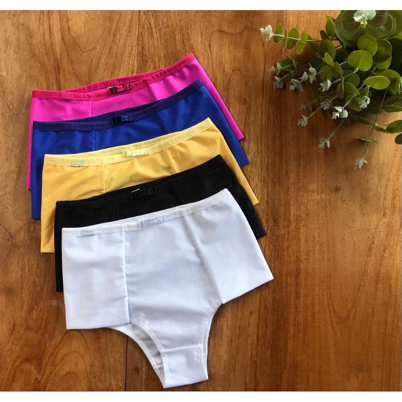 kit 3 calcinha Pala Dupla conforto Gestante e Pós Parto Segura Barriga Cintura alta Lingerie
