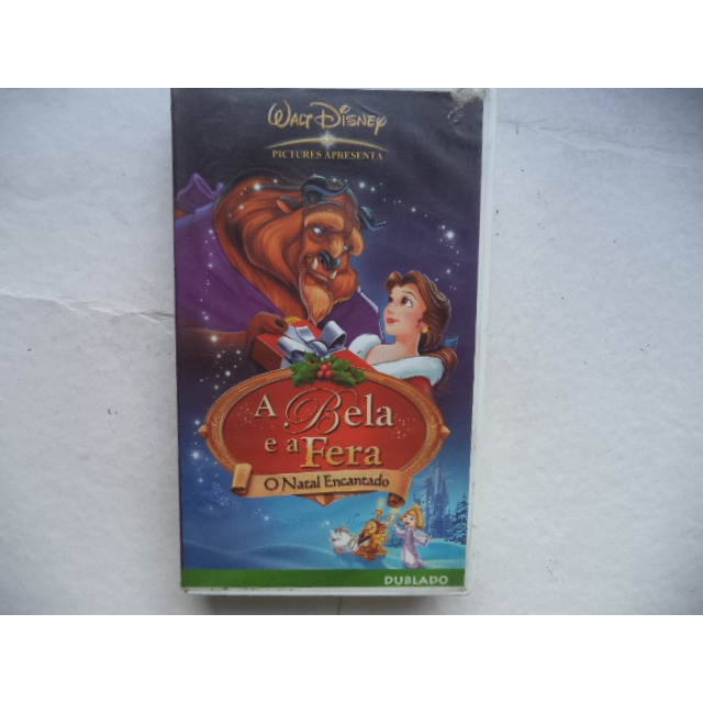 Fita Vhs Disney A Bela E A Fera O Natal Encantado Original Dublado