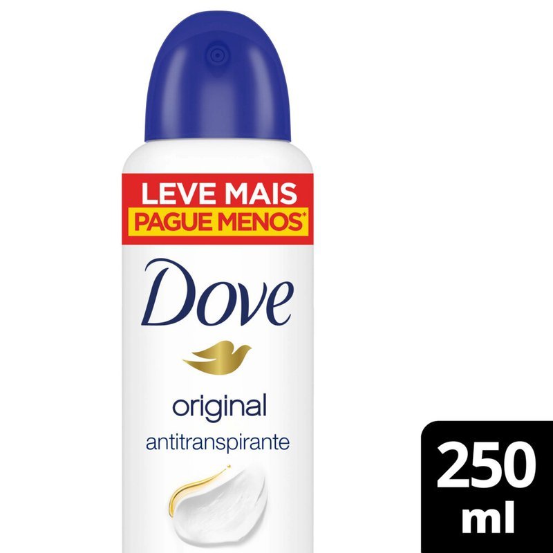 Desodorante Antitranspirante Aerosol Dove Original 250ml Shopee Brasil