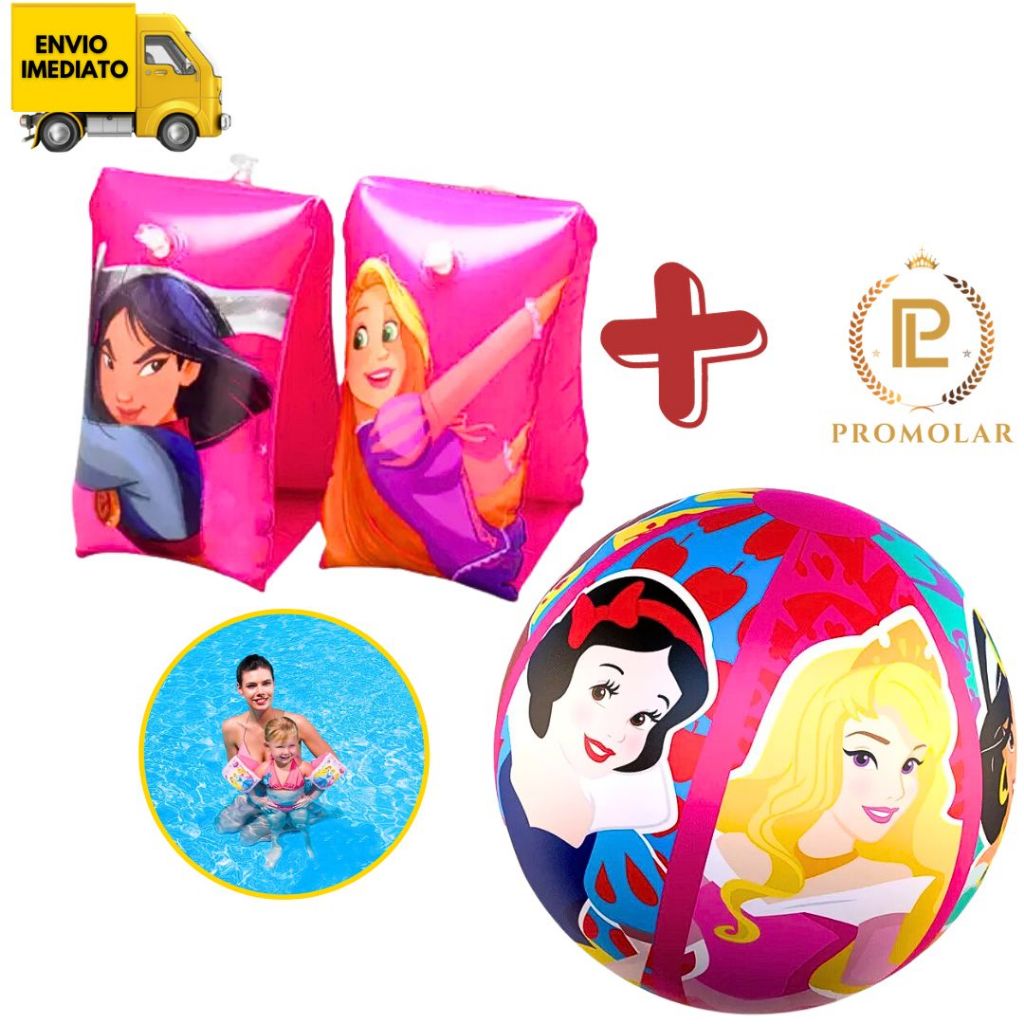 Kit Boia De Bra O Infantil Para Meninas Princesas Da Disney Bola