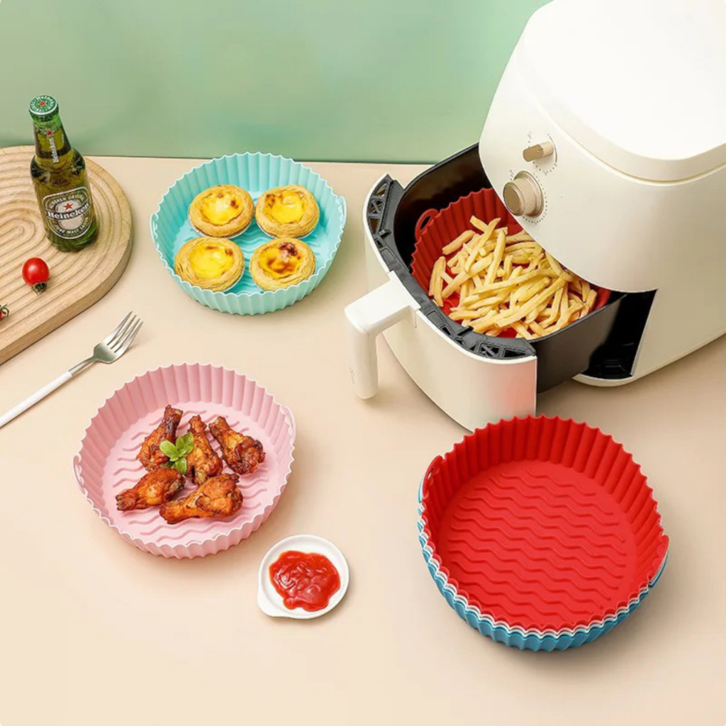 Jnlvariedades Forma Assadeira Para Fritadeira Air Fryer Em Silicone