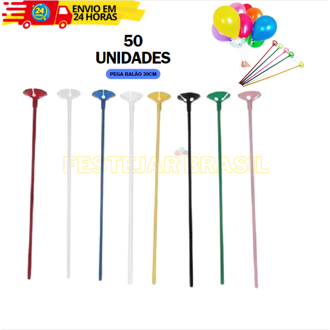 Unidades Pega Balao Vareta Hastes Cm Para Bubble Ballon Cake