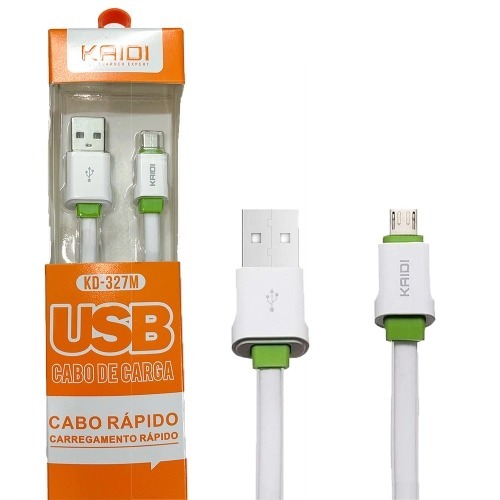 Cabo De Carga Carregamento R Pido V Usb M Kaidi Kd M Shopee Brasil