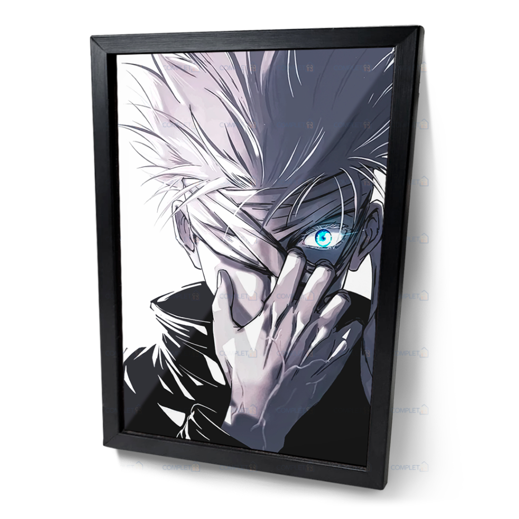 Quadro Satoru Gojo Olhos Azuis Jujutsu Kaisen Moldura E Vidro Shopee