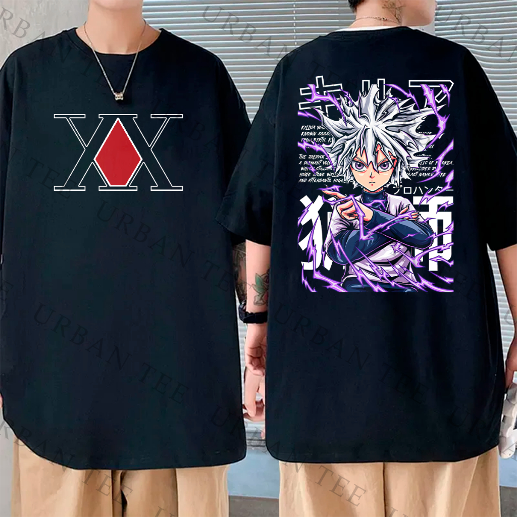 Camiseta Basica Algodao HunterXHunter Killua Zoldyck Lighting Anime