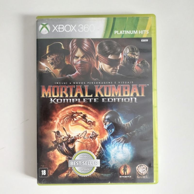 Mortal Kombat Komplete Edition Xbox Original M Dia F Sica Shopee