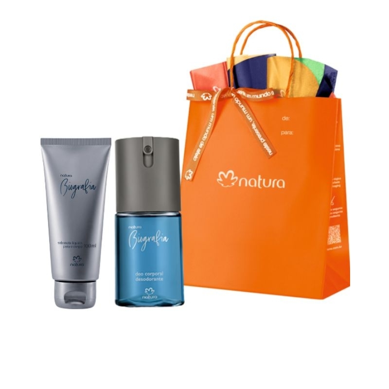 Natura Biografia Classico Masculino Kit Presente 100ml Shopee Brasil