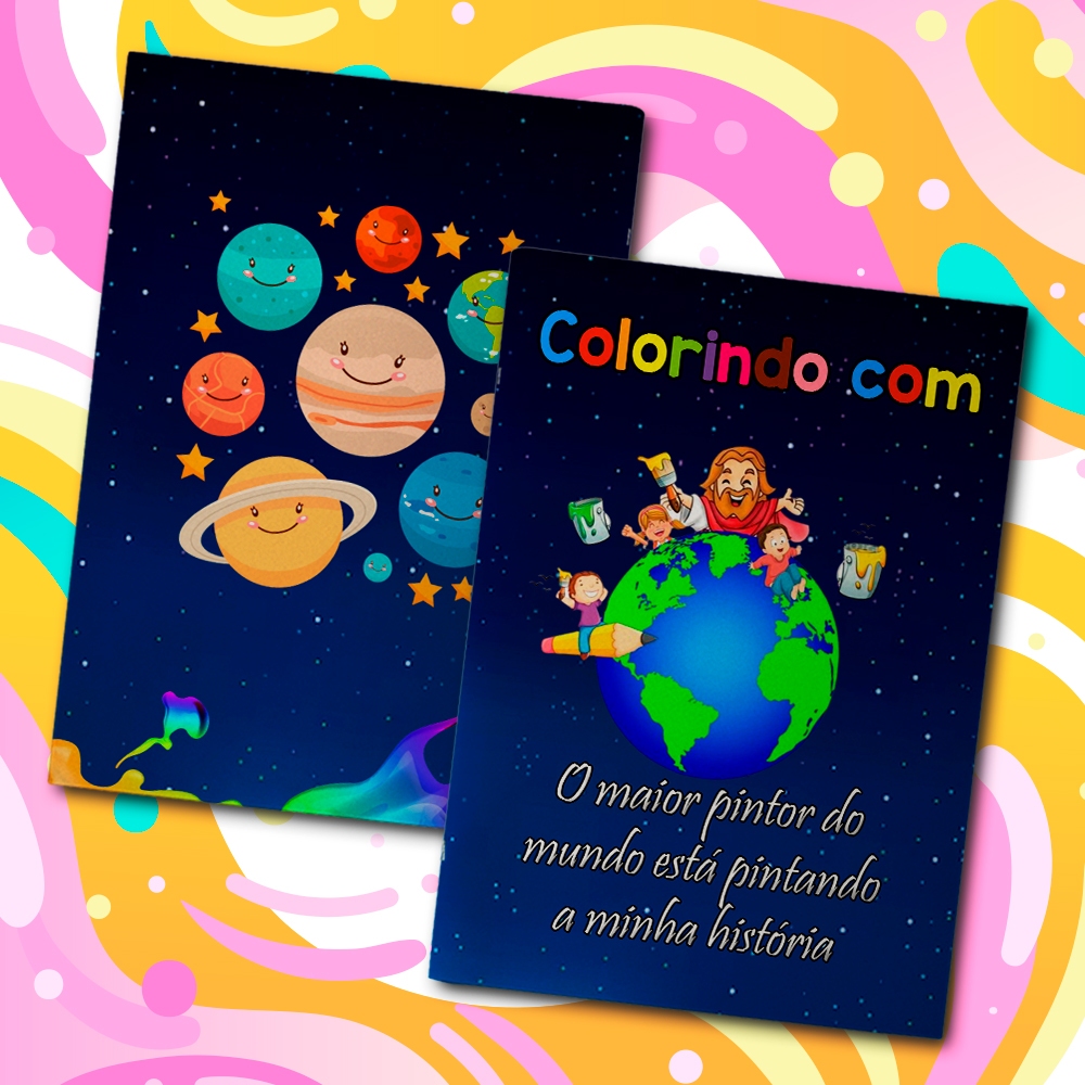 Livreto 8 Paginas Para Colorir Festa Infantil Tema Personalizado O