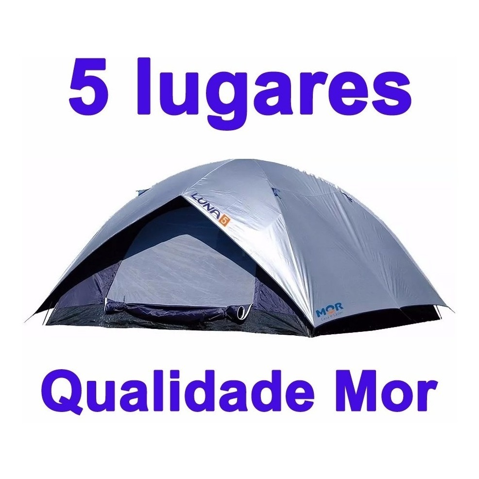 Barraca Camping de acampamento Para 5 Pessoas Impermeável Luna Mor