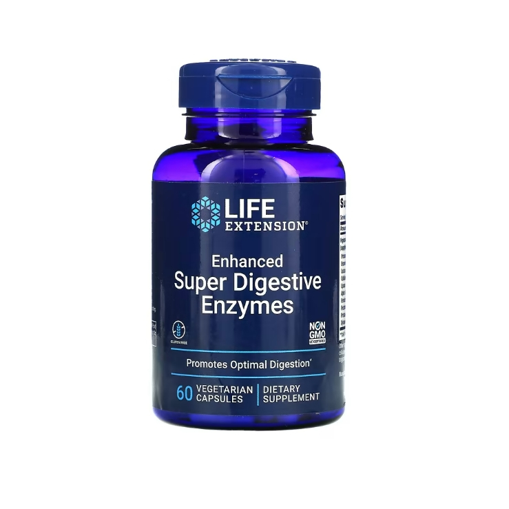 Super Digestive Enzymes 60 Caps Life Extension Enzimas Digestivas