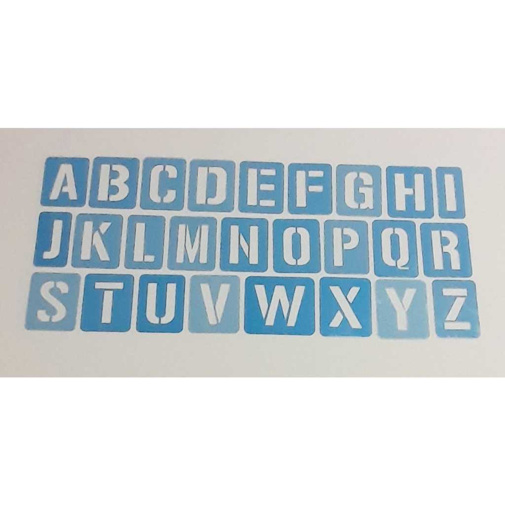 Stencil Molde Em Acetato De 1 Jogo De Alfabeto Completo 5cm Shopee Brasil