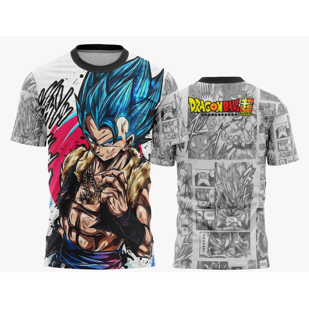 Camisa Blusa Básica Masculina Manga Curta Camisa DRAGON BALL Z Shopee