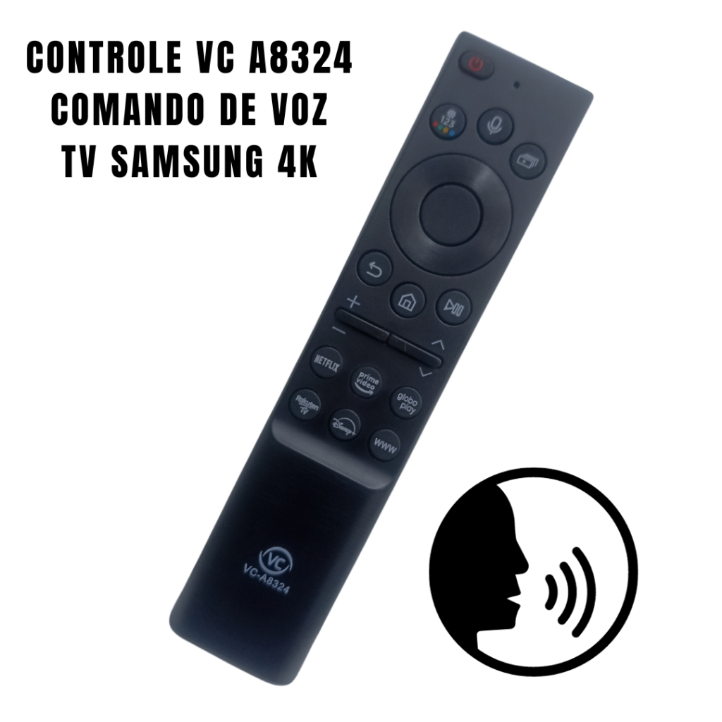 Controle Tv Samsung K Comando De Voz Vc A Shopee Brasil