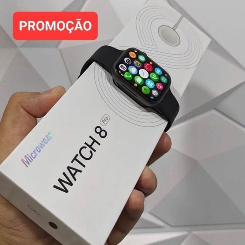 Smartwatch lançamento iwo w38pro atualizado série carregador indução