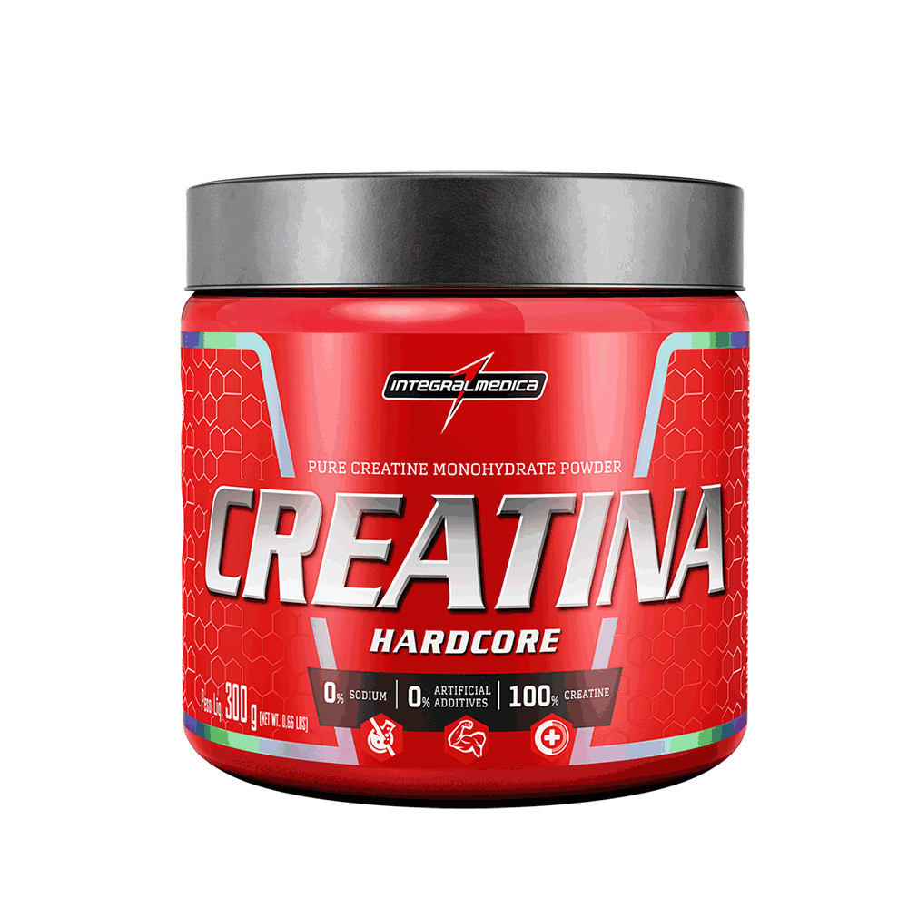 Creatina Monohidratada Hardcore 300g 100 Pura Integralmedica