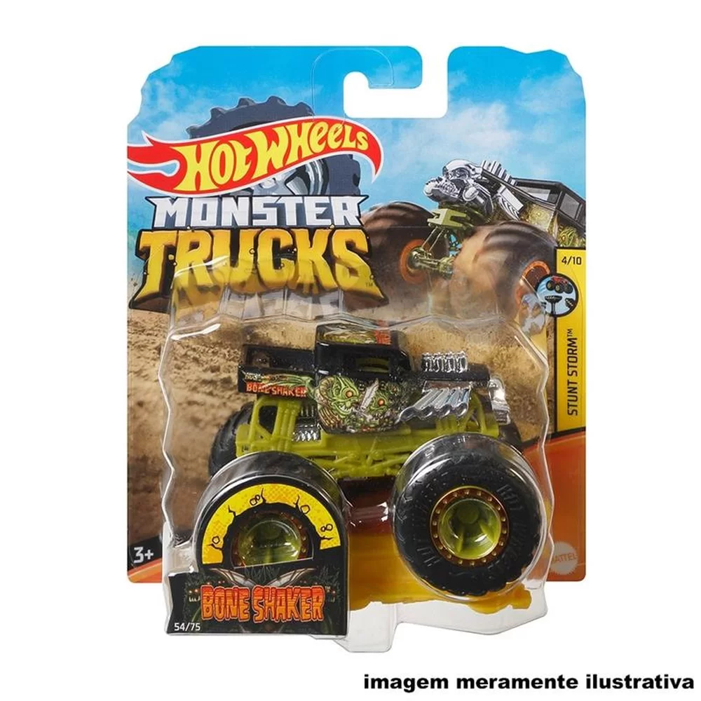 Carrinho Hot Wheels Monster Trucks Mattel Escala 1 64 FYJ44 Shopee Brasil