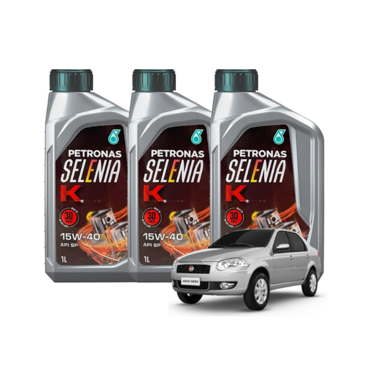 Kit Oleo 15w40 Petronas Selenia K Palio Uno Strada Siena Shopee Brasil