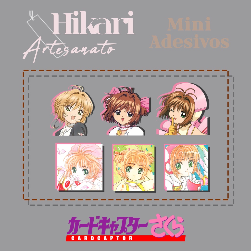 Mini Adesivos Sakura Card Captor Shopee Brasil