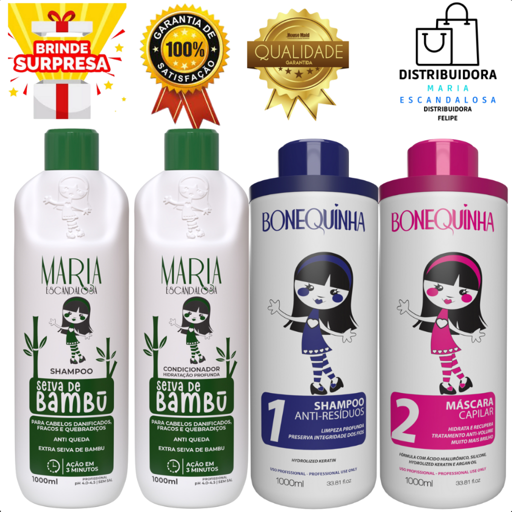 Kit Progressiva Tradicional X L Kit Seiva De Bambu Home Care X