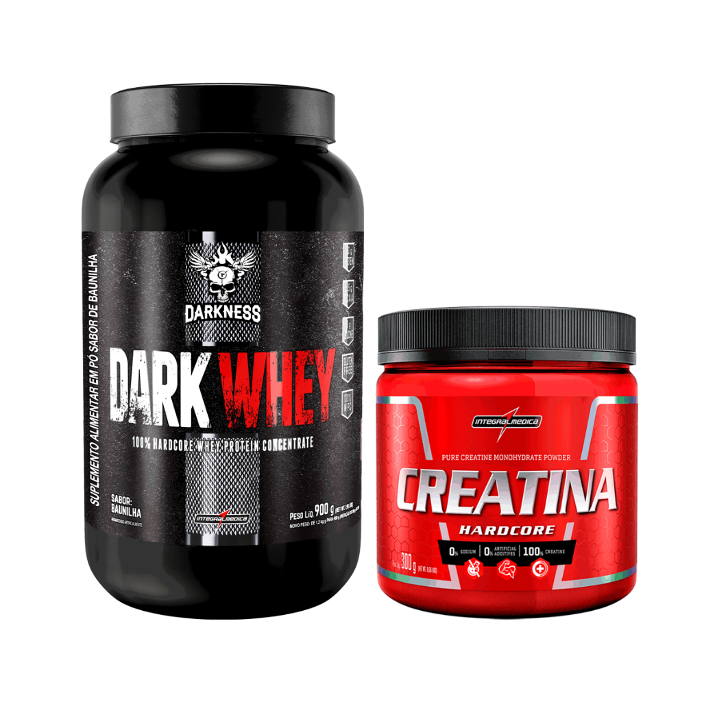 Dark Whey Darkness G Integralm Dica Creatina Hardcore Pura