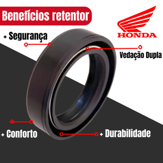 Retentor Bengala Suspensão Garfo Original Honda Par Óleo Hidráulico