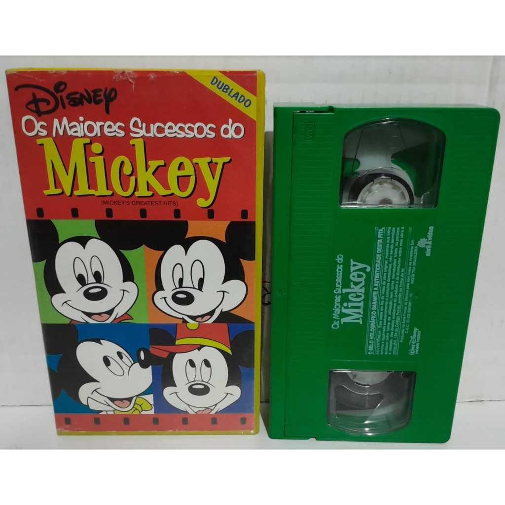 FITA VHS DISNEY OS MAIORES SUCESSOS DO MICKEY DUBLADO Shopee Brasil