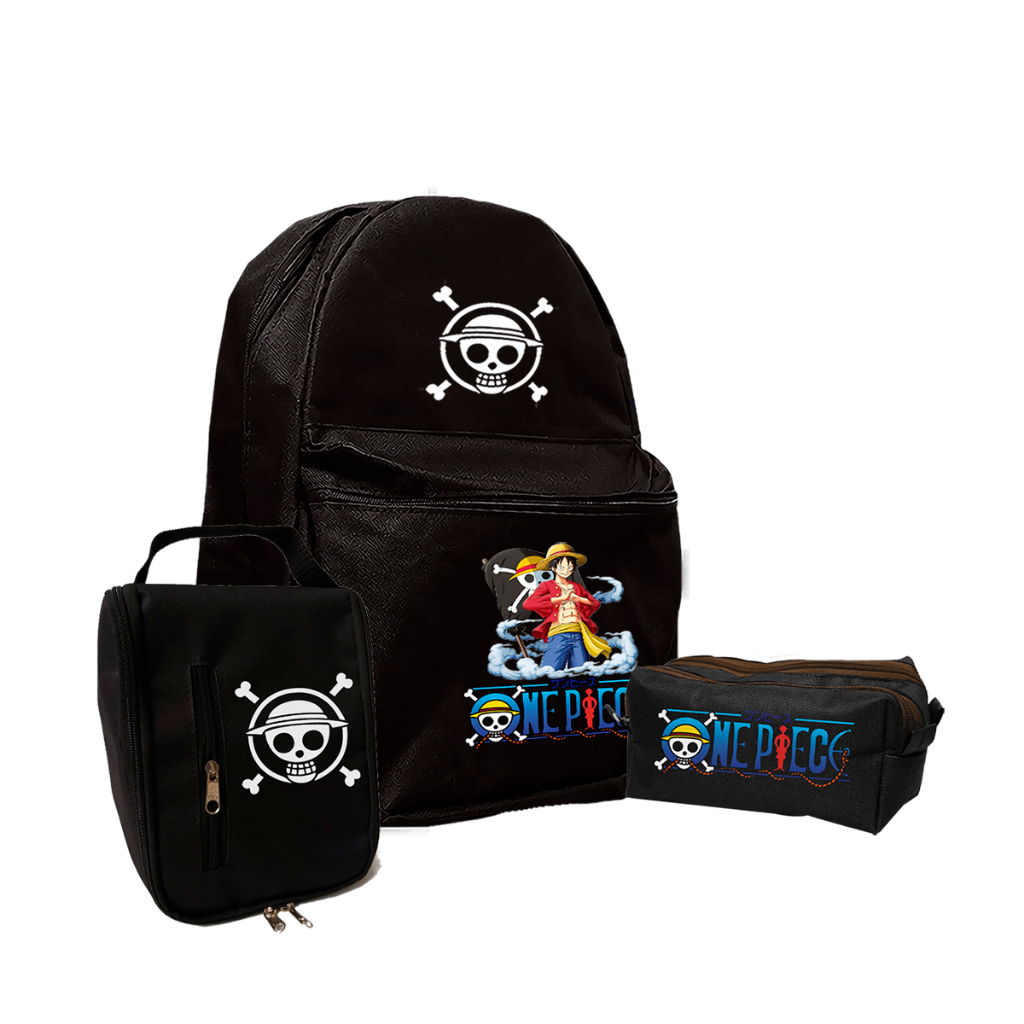 Mochila Estojo Lancheira T Rmica Luffy One Piece Capit O Shopee Brasil