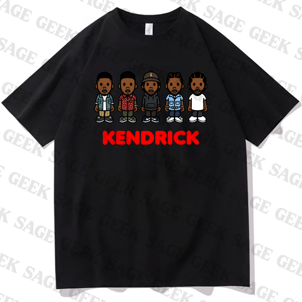 Camiseta Basica Rapper Kendrick Lamar Album Dawn Versao Desenho Cartoon