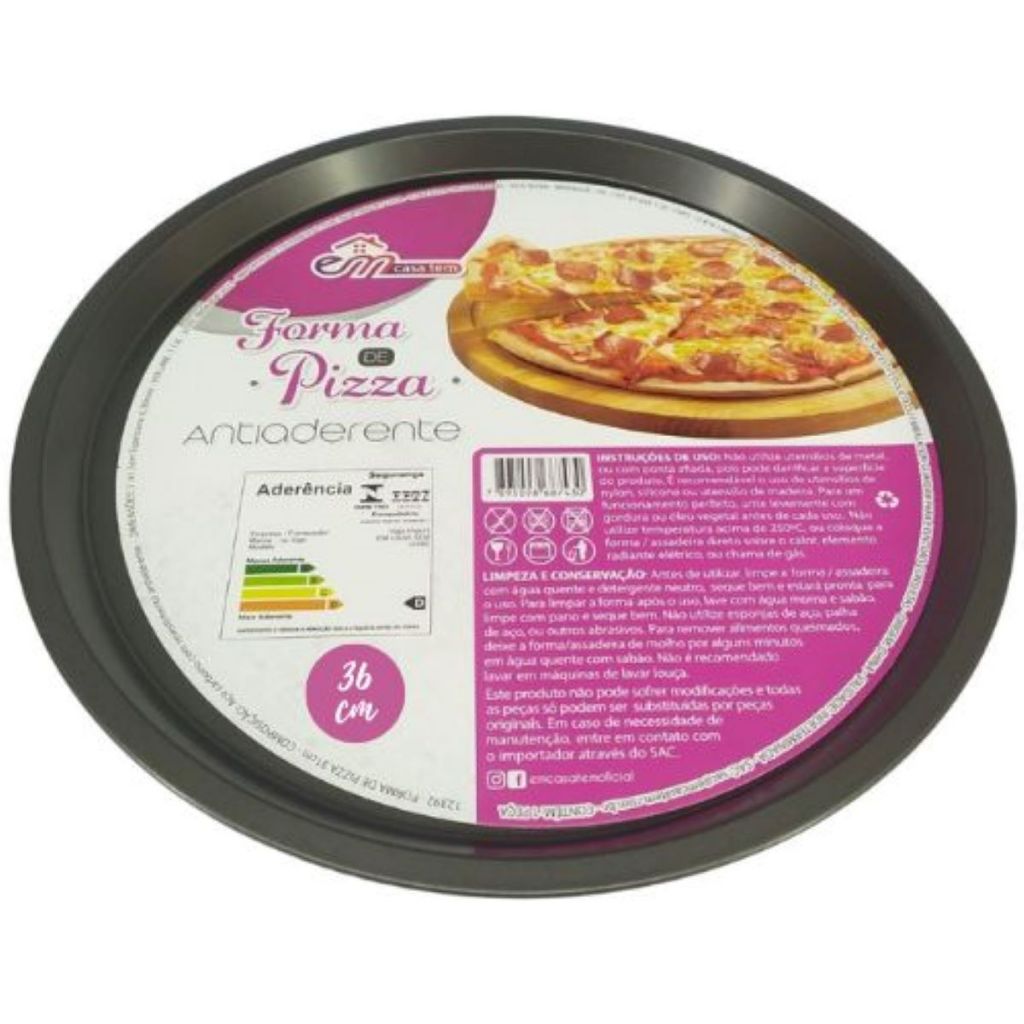 Forma De Pizza Assadeira Antiaderente Bandeja Shopee Brasil