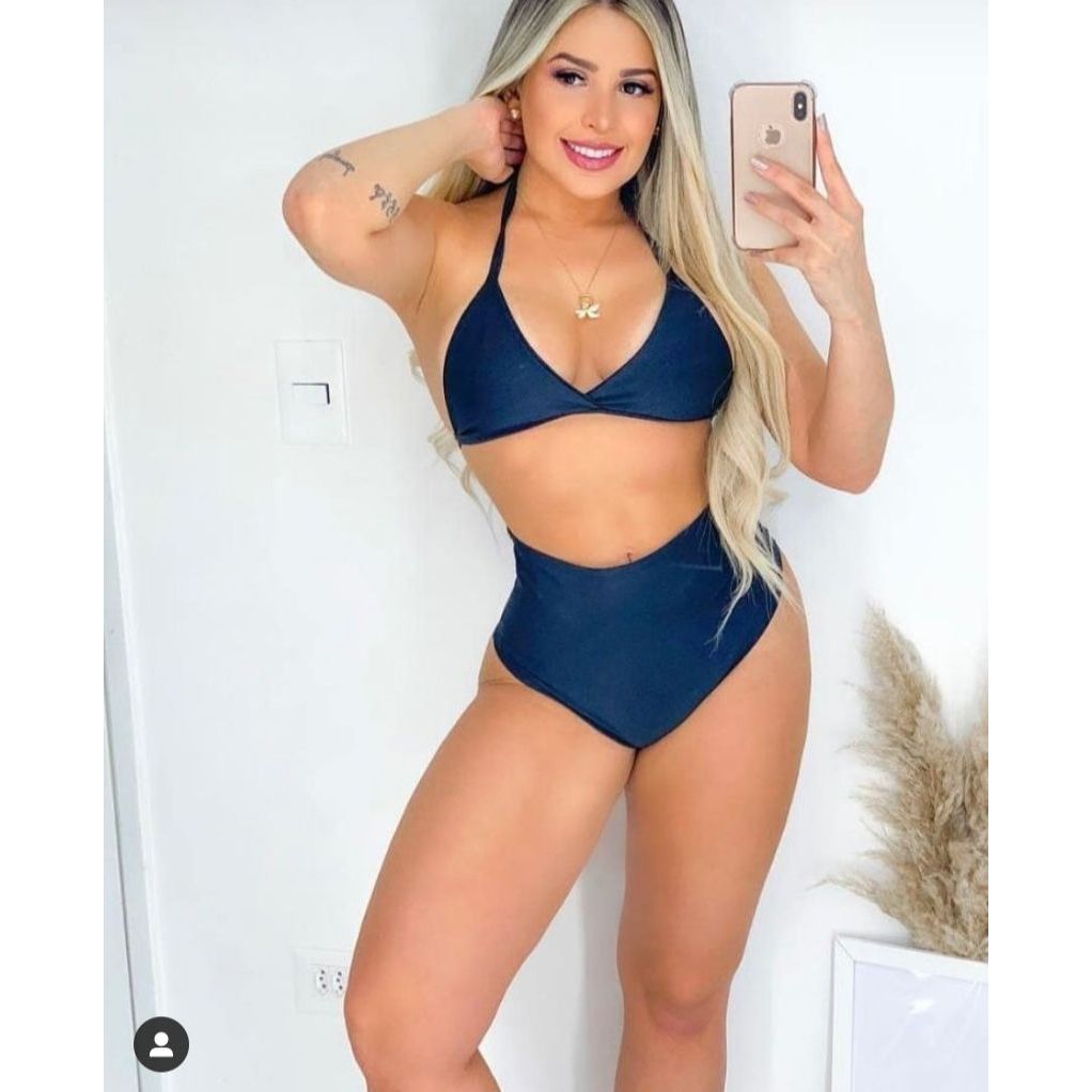 Biquini Cintura Alta Hot Pant verão Cós Largo Cintura Alta BOJO E FORRO Shopee Brasil