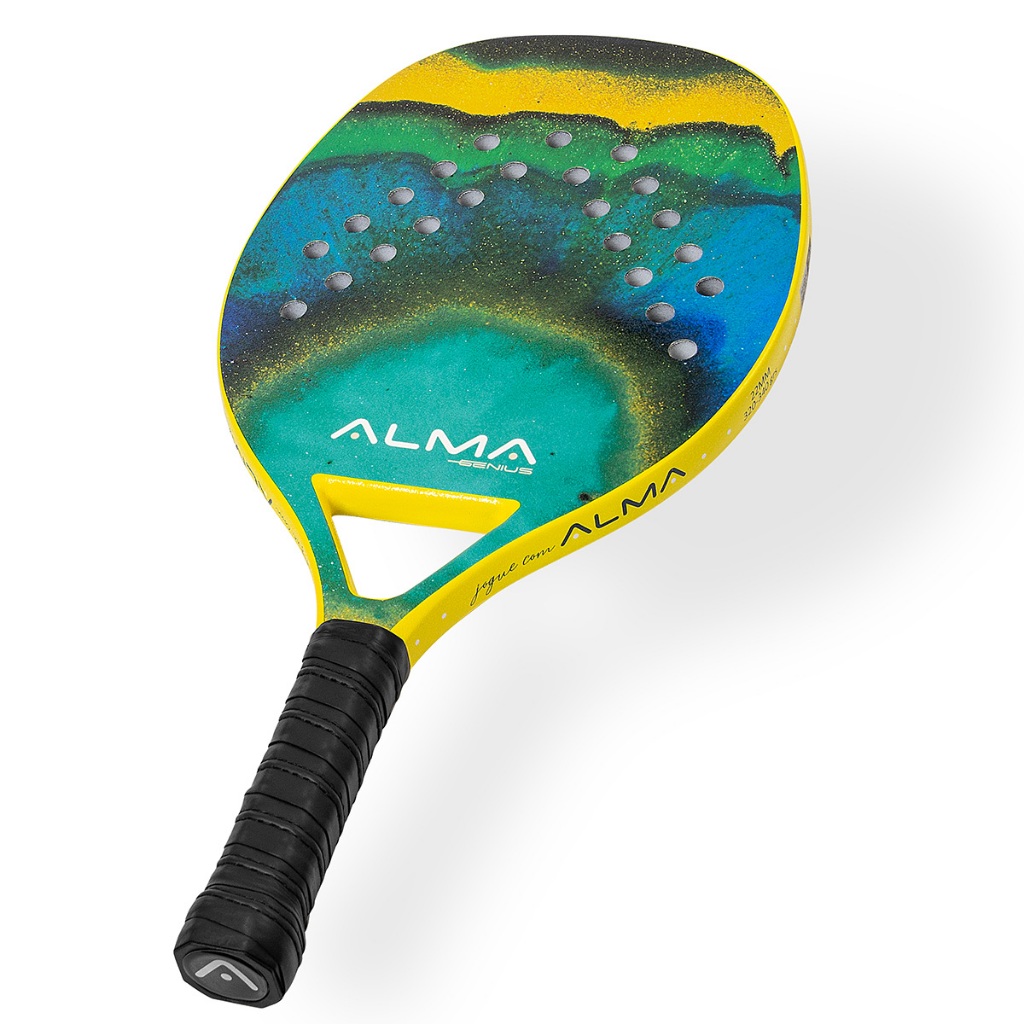 RAQUETE PARA BEACH TENNIS 3K CARBON AREIA MIX ALMA GENIUS Shopee Brasil