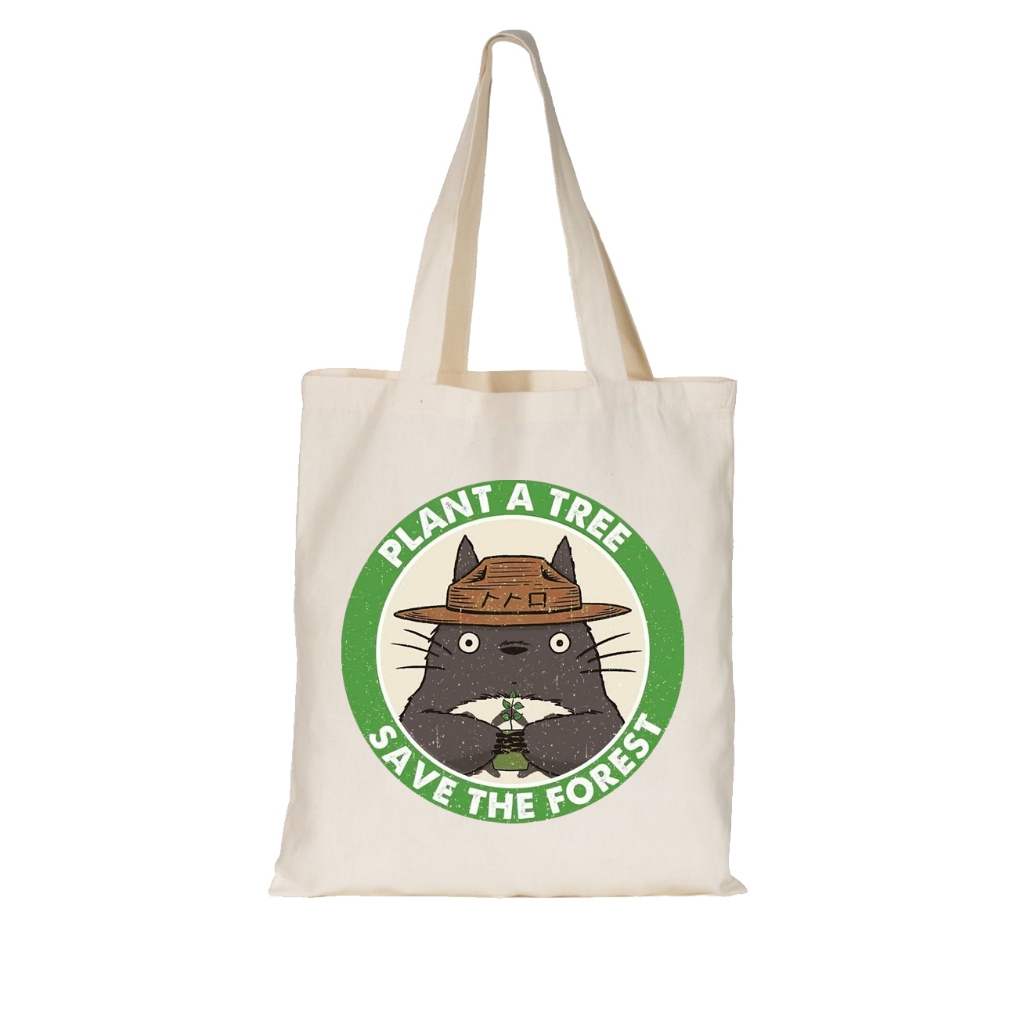 Bolsa Sacola Ecobag Algodão Totoro Save The Forest Shopee Brasil