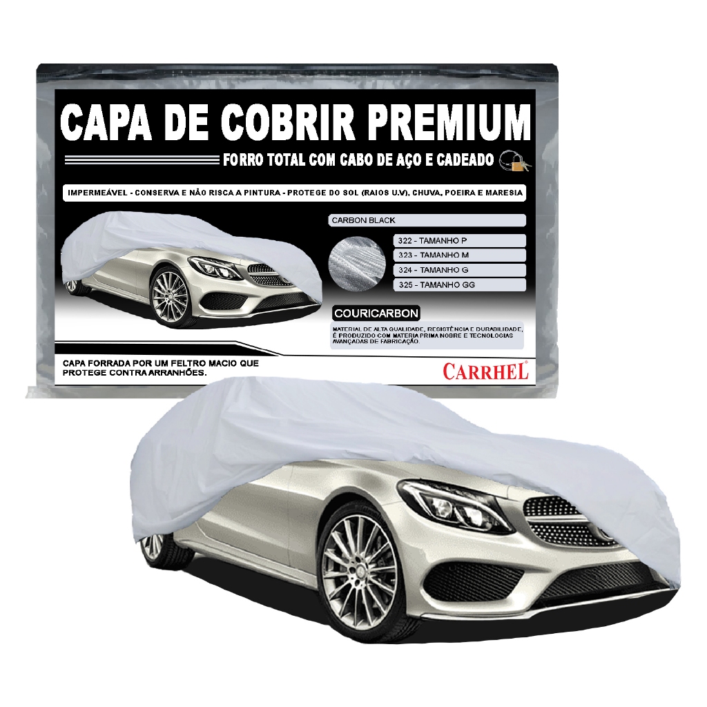 Capa Cobrir Carro Hatch Sedan Suv Picape Forrada Impermeável Proteção