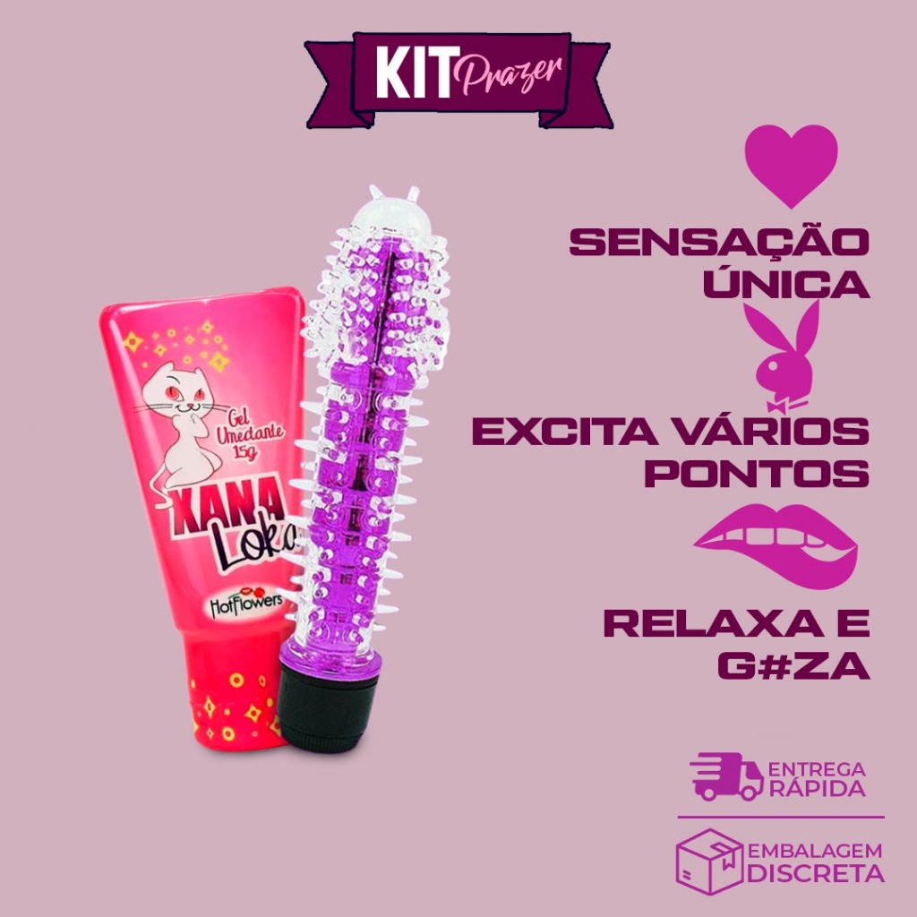 Kit Sex Shop Vibrador Personal Gel Lubrificante Xana Loka Shopee Brasil