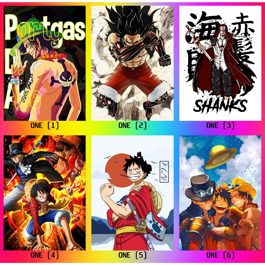 Quadros Decorativos A4 20X29 Placa Decorativa One Piece Luffy Zoro