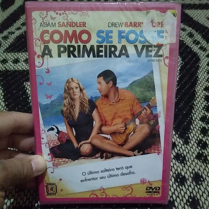 Dvd Como Se Fosse A Primeira Vez Adam Sandler Shopee Brasil