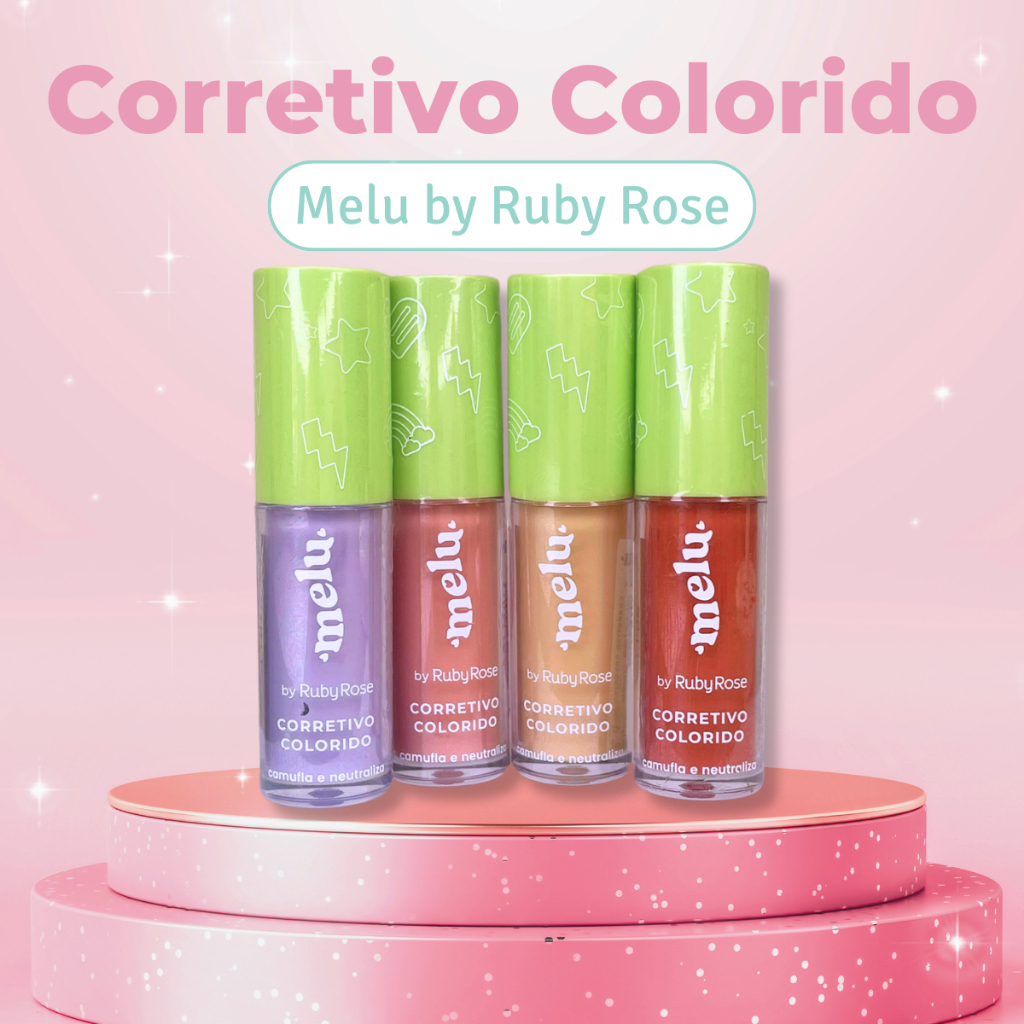 Corretivo Colorido Melu By Ruby Rose Rr Shopee Brasil