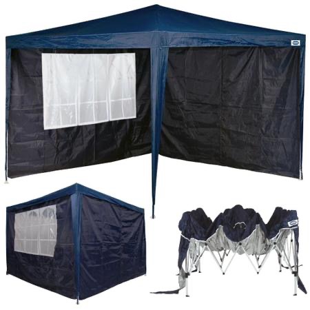 Kit Gazebo Tenda Sanfonada Praia X M X Flex Paredes Oxford Mor E